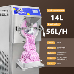 Máquina Italiana para Helado Duro, <span class=keywords><strong>Congelador</strong></span> de Gelato para Sorbetes, Sherbets y Yogur Helado - Product Image 5