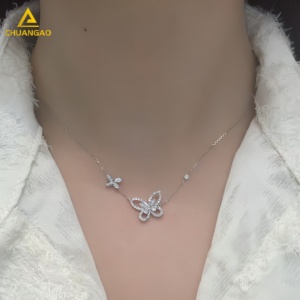 American 18K Gold Fine Jewelry Sets <strong>Diamond</strong> <strong>Tester</strong> Pass <strong>Moissanite</strong> Pendants &amp; Charms Fashion Jewelry - Product Image 4