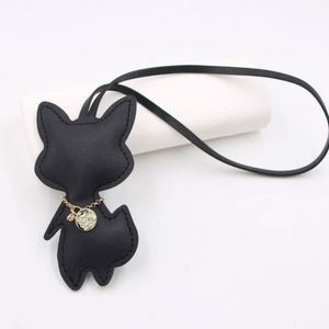 <b>Hot</b> Selling PU Leather Small cat Shape Keychain Cute Pretty <b>Bag</b> Charm Fashion <b>Bag</b> Pendant Animal Shape Gift for Pet Lovers - Product Image 1