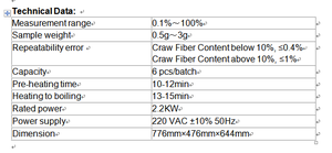 Analyseur automatique de Fiber brut F800, 28 pouces, équipement de détection de fibres - Product Image 2