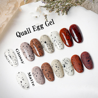 Vente en gros d'oeufs de caille Gel transparent avec des flocons noirs pour Nail Art en 15ml échantillon gratuit Chine fournisseurs HEMA TPO GRATUIT