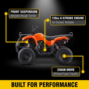 Mini <span class=keywords><strong>Quad</strong></span> à Essence 110cc 4 Temps Monocylindre <span class=keywords><strong>Homologué</strong></span> CE de Qualité Supérieure pour Enfants Garçons et Filles - Product Image 6