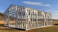Étagère soudée à charpente en acier métallique robuste sur mesure Fabrication de tôle Structure en acier Produit de services de fabrication