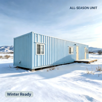 Hôtel mobile en conteneurs, maison de vacances panoramique de luxe, cabane préfabriquée modulaire, mini-maison pour site de vacances pittoresque
