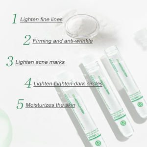 Poudre de sérum à la vitamine C à absorption rapide en 5 secondes, marque privée, avec acide hyaluronique, blanchissante, anti-âge, lifting du visage, crème en poudre VC, OEM - Product Image 3
