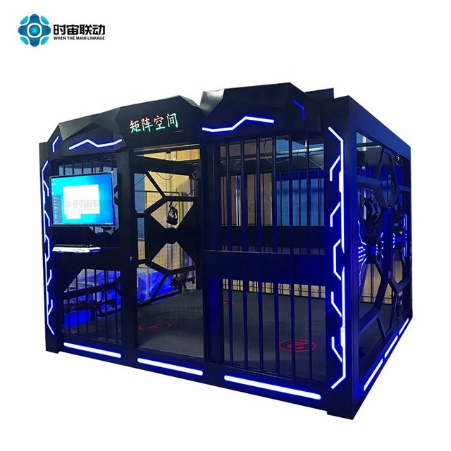 VR Arena Zone Virtual Reality Multiplayer Iron Cage Standing Equipment 4 Persons VR Shooting Simulator 9D Arcade Game Machine