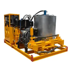 Cement Grout Machine Pump High Pressure Cement Grouting Station Machine Grouting Pump With Mixer For Pipe Jacking Project