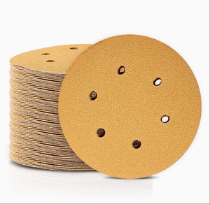 Orange & gelbe Schleif scheibe Schleif scheibe Golden Sander Disc 5 Zoll Gold Schleif scheibe Klett verschluss oder PSA Disc - Product Image 1