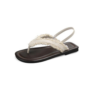 Sandalias Romanas Planas con Borlas y Punta Descubierta, Estilo Retro Coreano para Mujer, Novedades de Verano, Sandalias Cómodas e Informales para Exteriores - Product Image 5