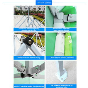 Toldo Plegable Rojo, Azul, Blanco y Verde, <span class=keywords><strong>Carpa</strong></span> para Exteriores <span class=keywords><strong>3x3</strong></span>, Toldo Impermeable 10x10, <span class=keywords><strong>Carpa</strong></span> <span class=keywords><strong>de</strong></span> Jardín Plegable 10x10, Gazebo <span class=keywords><strong>3x3</strong></span> - Product Image 3