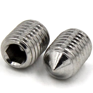 Stainless Steel 316 ISO4027 Set Grub Hex Socket Internal Six <strong>Angle</strong> Cone Point End Allen Head Metric Set M5 M8 <strong>Screw</strong> - Product Image 1