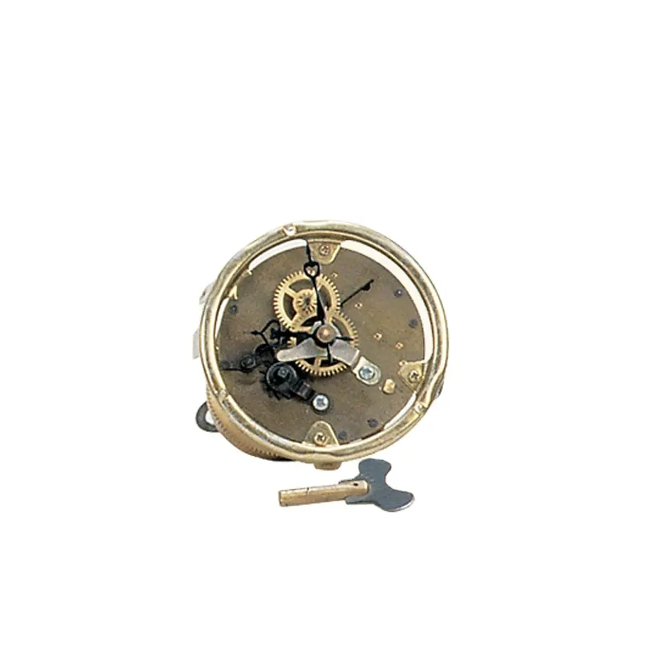 Movimiento de reloj de inserto mecánico de latón pulido, repetidor de 7 días, reemplazo de colección de reloj antiguo