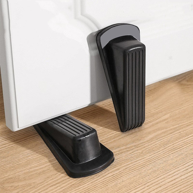 Heavy Duty Rubber Non slip Door Stop Security Door Wedge Stop Wedge Zinc Alloy Door Wedge