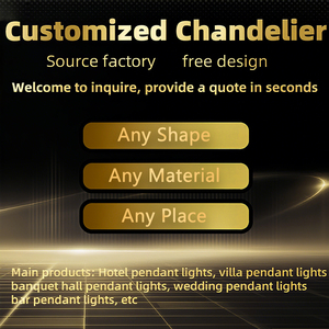 Đèn chùm pha lê hiện đại sang trọng, đèn treo trang trí nhà cửa, đèn chùm lớn cho sảnh khách sạn, biệt thự, cầu thang - Product Image 6