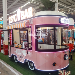 Camión de Comida Móvil de Aluminio Rosa de 4m, Moderno y Atractivo, en Venta |   Carrito de Comida Rápida, Helados y Café Totalmente Equipado - Product Image 3