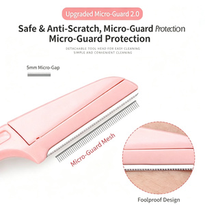 Yuzifei 3pcs Folding Eyebrow Razor Set Stainless Steel Safety Trimmer Slanted Blade Portable Grooming <b>Tools</b> Made China for Women - Product Image 3