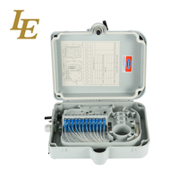 Boîtier de distribution de fibre optique extérieur LE PC&ABS avec adaptateurs FC/SC/LC pour FTTX/FTTH, modèle IP65 LE-1343-32K