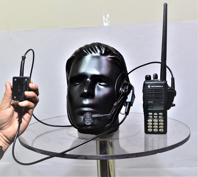 Tactical Two Way Radio Headset for Crewman