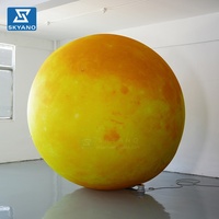 Modèle de planète lunaire gonflable personnalisé, boule lunaire gonflable pour la décoration d'événements publicitaires du Festival de la Mi-Automne
