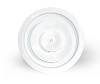 Diffuseur rond en aluminium avec amortisseur papillon en plastique intégré pour la ventilation CVC