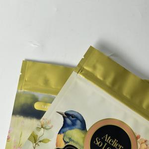 Bolsa de Pie con Cierre Zip para Envasado de Café y Té, Impresión Digital, Bolsa de Mylar de Grado Alimenticio con Cierre Zip - Product Image 4