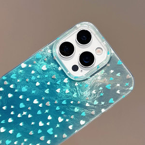 เคสโทรศัพท์มือถือลายหินอ่อนสุดหรู รุ่นบลูโอเชียน ฮอลิเดย์ ซีรีส์ วัสดุ PC+TPU สำหรับ iPhone 11-16 Pro Max ป้องกันการกระแทก - Product Image 2