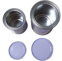 Bidon métallique mat personnalisé de 1000 ml à 5 L avec poignée, conteneur de stockage de peinture automobile, réservoir d'huile directement de l'usine