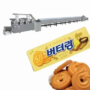 Automatic crepe machine making white lover pentagram round square Christmas tree biscuit making machine