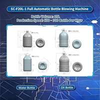 Mesin Pembuat Botol PET 20L 1 Cavity Otomatis Penuh Motor Mitsubishi PLC