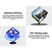 Nuovo Design Creativo Schermo LED a Cubo P3.91 500x500mm a 5 Lati, Animazione a Colori Completi per Pubblicità, Luminosità 1000 Nits, Garanzia 2 Anni