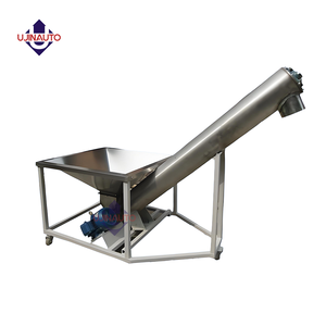 UJINAUTO-Transportador de tornillo sinfín sin fin con diseño de carne ajustable para lodo, cenizas volantes, cal, biomasa, residuos de alimentos, restaurantes, venta al por menor - Product Image 1