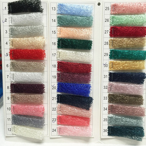 Chiều Rộng 150 Cm Polyester Tinsel Net Vải Vàng Sợi Hollow out Gạc Ren Vải Cho Đám Cưới Bên Váy - Product Image 5