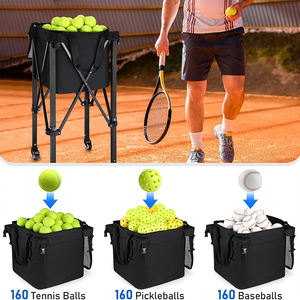Draagbare Pickleball Tenniswagen Met Grote Capaciteit Duurzaam Ademend Mesh Opbergrek, Soepele Rollende Aluminiumlegering Usapa - Product Image 4