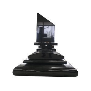 Conception de granit de styles européens pierre tombale de monument en forme de granit noir pierre tombale - Product Image 2