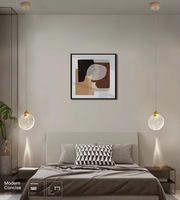Lustre Moderne de Luxe Léger pour Chambre Principale, Suspension Créative Simple et Personnalisée à Longue Ligne