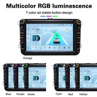 Autoradio Android 8 pouces avec DSP, CarPlay, GPS, TPMS pour VW Golf, Passat, Polo, Bora, Seat Toledo, Leon, Skoda Fabia, Octavia, Superb, Yeti