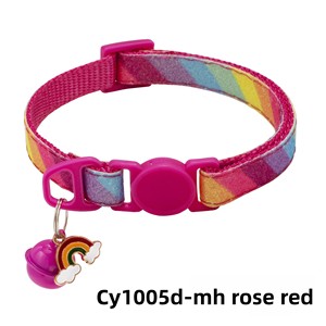 Nuevos Productos de 2025, Collar de Seguridad para Mascotas con Etiqueta de Arcoíris Personalizada 1.0, Collar para Gatos - Product Image 3