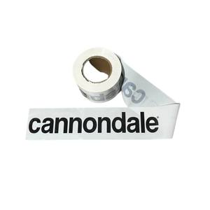 Cinta de advertencia PE personalizada con letras negras en cinta blanca sin adhesivo - Product Image 3