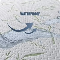 Tissu en bambou tricoté jacquard imperméable, tissu laminé TPU pour la protection de matelas en textile d'ameublement