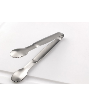 DFT06-1 Mini <b>Serving</b> <b>Tongs</b> 5-Inch Stainless Steel Small Appetizer <b>Tongs</b> with Teeth - Product Image 2