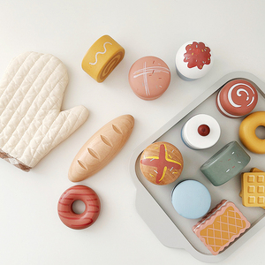 HOYE craft – jouets de Dessert <span class=keywords><strong>en</strong></span> <span class=keywords><strong>bois</strong></span> pour <span class=keywords><strong>bébé</strong></span>, Simulation de nourriture, <span class=keywords><strong>cuisine</strong></span>, jouet éducatif, norme EN71 - Product Image 5