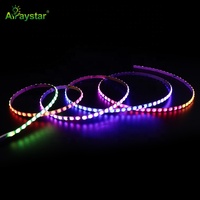 Strip fleksibel COB LED dot, strip fleksibel COB tipe IC 5 mm WS2811, ketebalan tinggi 480 LEDs/m, DC 24V 10 W, piksel ajaib RGB