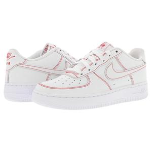 Nike Air Force 1 Lv8 1 Chaussures en cuir pour garçons Blanc Rouge Universitaire - Product Image 2
