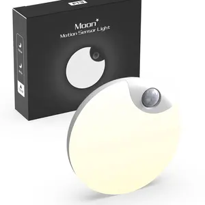 Luminosità regolabile movimento attivato luci notturne sensore di movimento parete Led lampada per bambini adulti bagno camera da letto