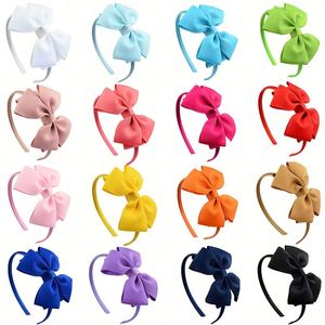 Diadema con Lazo para Niñas, Estilo Europeo y Americano, de 4 Pulgadas, con Material de Listón, para Bodas/Fiestas, Accesorios para el Cabello - Product Image 1