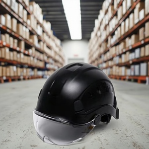 Casque de sécurité industriel orange de type V avec 6 points de suspension et design à fentes pour la construction - Product Image 3