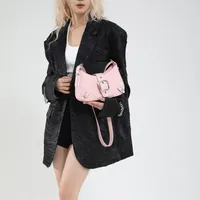 Sac à bandoulière tendance pour femme, sac messager de banlieue, sac à main de luxe naturel imperméable avec fermeture éclair, texture simple et de haute qualité