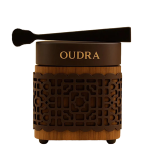 Wholesale <b>Twisted</b> <b>Shape</b> Wood Bakhoor Incense Burner Aromatherapy Orange Blossom Scent Golden Arabic Calligraphy 4 Colors Ramadan - Product Image 1