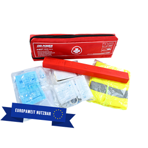 Trousse de premiers soins automobile ORIPOWER, norme DIN13164:2022, trousse médicale d'urgence rouge, kit de sécurité automobile pour voiture, <span class=keywords><strong>camion</strong></span>, véhicule - Product Image 3