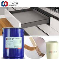 Colle thermofusible industrielle PUR (polyuréthane) pour le travail du bois, adhésif pour lamination plate du bois, bordure de placage PUR